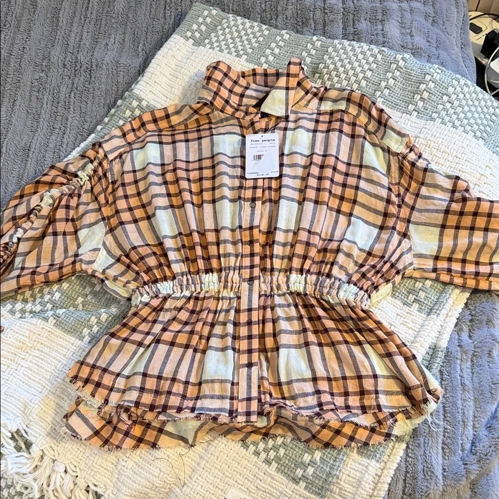 NWT Free People button up shirt - Picture 1 of 10